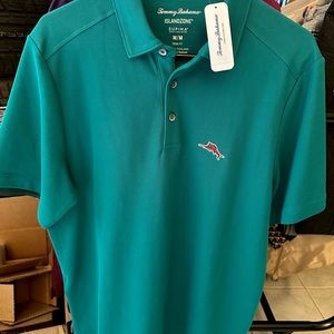 Tommy Bahama Party Polo Quetzal Green Men’s Medium NWT